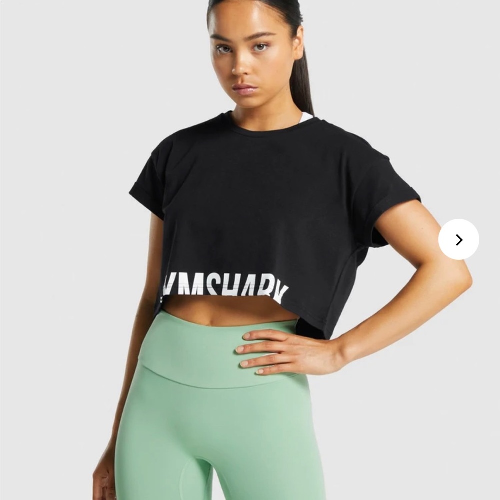 Gymshark Crop Top in Dark Green